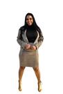 Conjunto Social Saia Blazer Veludo Cotele quentinho Moda Evangelica 1942