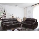 Conjunto Sofá 3 e 2 Lugares Classico material sintético Lisboa Marrom Café Conjunto Sofá 3 e 2 Lugares Classico material sintético Lisboa Marrom Café