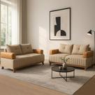 Conjunto Sofá 3 e 2 Lugares Linho Aveludado Conjunto Sofá 3 e 2 Lugares Linho Aveludado