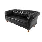Conjunto Sofá Chesterfield Capitonê 3 Lugares Duque 2,00 E Poltronas - 3 Peças