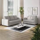 Conjunto Sofá com 2 e 3 Lugares em Linho Orquídea CabeCasa MadeiraOriginals