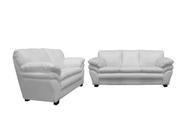 Conjunto Sofá de Couro Gana 3 e 2 Lugares Branco Pigmentado - Mempra Design Conjunto Sofá de Couro Gana 3 e 2 Lugares Branco Pigmentado - Mempra Design