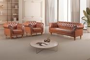 Conjunto Sofá e Poltronas Chesterfield Duque