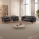 Conjunto Sofá e Poltronas Chesterfield Duque