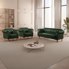 Conjunto Sofá e Poltronas Chesterfield Duque