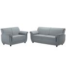 Conjunto Sofá Estofado Fabiany Onix 1013 2 e 3 Lugares Tecido 100% Poliéster