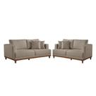 Conjunto Sofás 2 E 3 Lugares Fixo Linho M-175 Martins Bege Conjunto Sofás 2 E 3 Lugares Fixo Linho M-175 Martins Bege