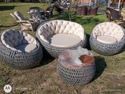 Conjunto Sofas Canoa Chaise Corda Náutica Alto Padrão