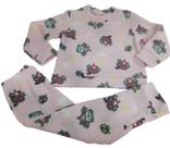 Conjunto Soft Menina Inverno Infantil Tam 1 2 3 Pijama Frio
