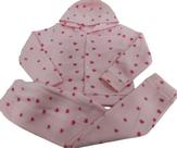 Conjunto Soft Menina Tam 4 6 8 Infantil Inverno Capuz Frio
