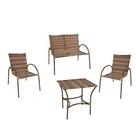 Conjunto Solano 2 Cadeiras 1 Namoradeira e Mesa de Centro