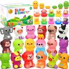 Conjunto Squishy Animals Curibble, 30 pacotes com cápsulas e brinquedos infantis
