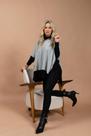 Conjunto Suede gola alta manga longa