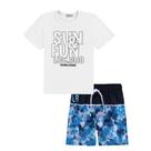 Conjunto Sun e Fun Branco Luc.Boo Coleção Verão
