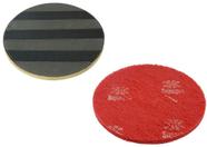 Conjunto Suporte Para Disco de Limpeza Com tiras autocolantes COM Flange CLEANER 350 mm + Disco de Limpeza Vermelho 350 mm Bettanin
