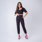Conjunto susie cropped e calça jogger feminino Conjunto susie cropped e calça jogger feminino