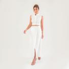 Conjunto susie cropped e saia viscose feminino Conjunto susie cropped e saia viscose feminino