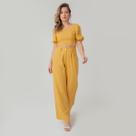 Conjunto susie cropped princesa e calça feminino