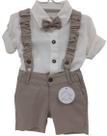 Conjunto Suspensório + Camisa Bebê Menino Luxo D'Tuia 2530