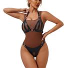Conjunto Sutiã e Calcinha de Bondage em Couro - YOUVIBE