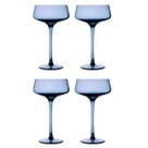 Conjunto Taça Azul Drink Luxo 310Ml 4 un