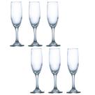 Conjunto Taça de vidro 180ML Champagne Nadir Com 6 Und