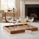 Conjunto Taça de Vidro Coupe Coquetel Drink Martini Luxuoso 177ml 6 UN