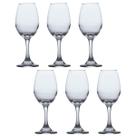 Conjunto Taças de Vidro 365ml Agua e vinho Tinto Luxo 6 Un