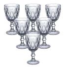 Conjunto Taças De Vidro Com 6 Peças Design Sofisticado Transparente Cozinha 300ml