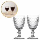 Conjunto Taças de Vinho Elegante Bico de Abacaxi Transparente Kit 2 unidades Resistente