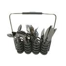 Conjunto Talheres 24Pçs c/ Suporte N2444292 Cinza - Quanhe