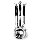 Conjunto Talheres 7 Peças Aço Inox Suporte Utensílios