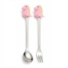 Conjunto Talheres de Aço Inox Colher Garfo com Estojo
