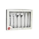 Conjunto Talheres para Petiscos Leaves Bon Gourmet Aço Inox