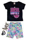 Conjunto TAM 3 e 8 Blusinha e Short Super Doce