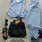 Conjunto Tecido Duna Regata