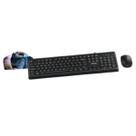 Conjunto Teclado e Mouse Com Fio Estudos Trabalho Diversão Navegação Internet Praticidade Confortável Preta