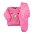 Conjunto Teddy Dupla Face Peluciado Quentinho Inverno Casaco