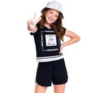 Conjunto Teen Feminino Blusa + Short Amora