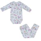 Conjunto Térmico Bebê Upman Body e Calça Branco Uvita 3BERF