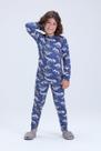 Conjunto Térmico de Inverno Infantil Masculino Dinossauro