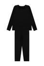 Conjunto térmico infantil gola careca cor preta