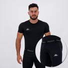 Conjunto Térmico Kappa Camisa e Calça Preto