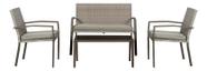 Conjunto Terraco Sidney 3 Pecas Ratan Pe Marrom