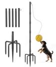 Conjunto Tetherball Tigerden portátil ajustável de 2,3 m para uso externo