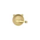 Conjunto tigela e colher panda cor creme