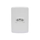 Conjunto Tomada 10a 220v 2 Polos + Terra com Placa 4x2 Duale Up Branco - Iriel