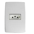 Conjunto Tomada 2 Polos + Terra Horizontal 10a Pplus Branco - Pial