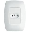 Conjunto Tomada 2p+t 10a 250 Volts Elegance - 2257 - Fame Tomada 10a C- Placa Elegance 2257 Fame