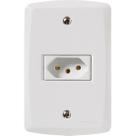 Conjunto Tomada 2P+T 10A/250V Lux2 Branco Tramontina